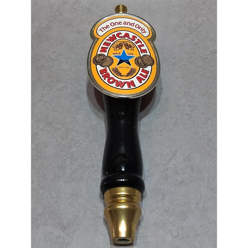 NEWCASTLE BROWN ALE Beer Tapper Handle Vtg England 11